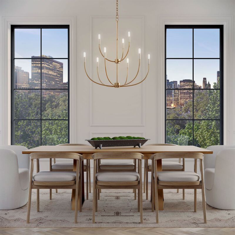 Sean Lavin Greenwich 32 Inch 9 Light Chandelier by Visual Comfort Studio Collection