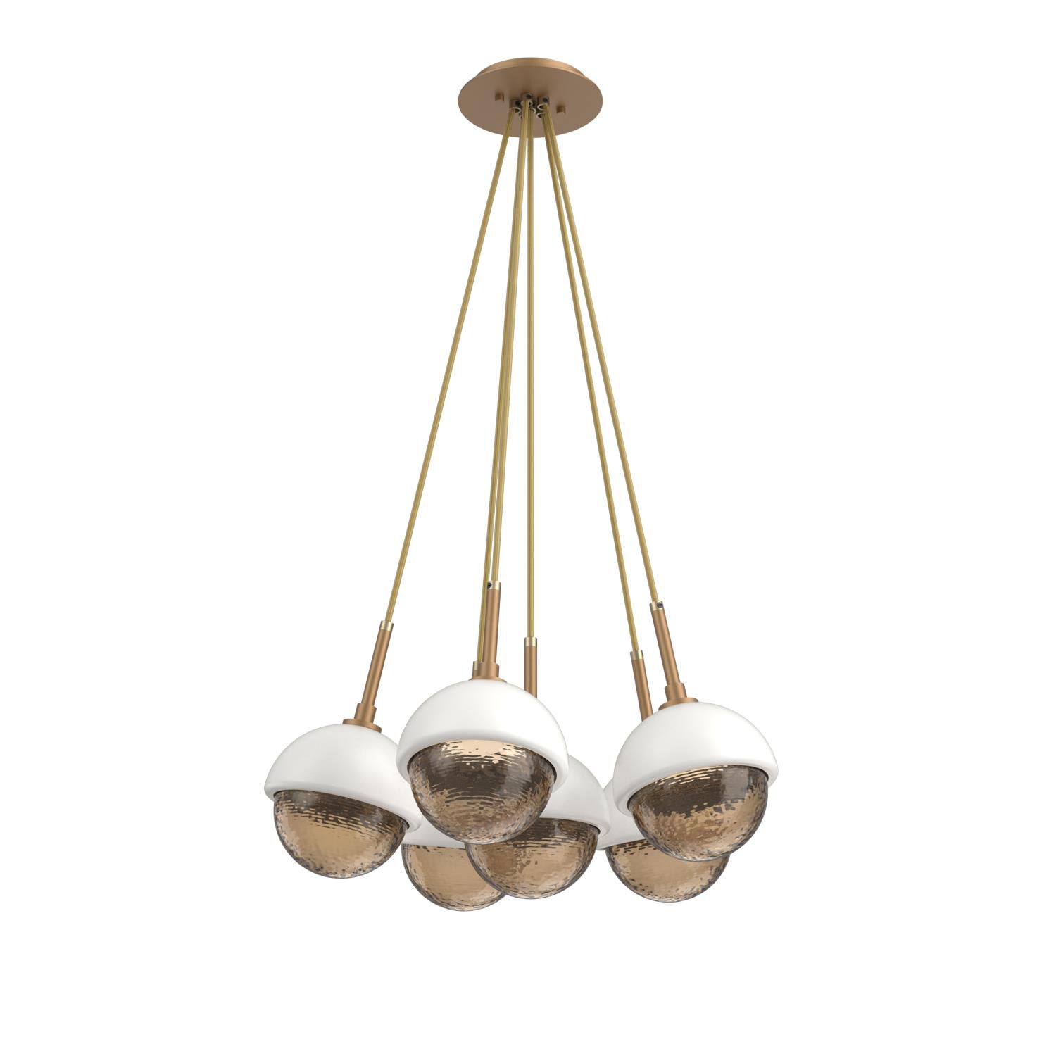 Levi Wilson Cabochon 19 Inch Multi Pendant Light by Hammerton Studio