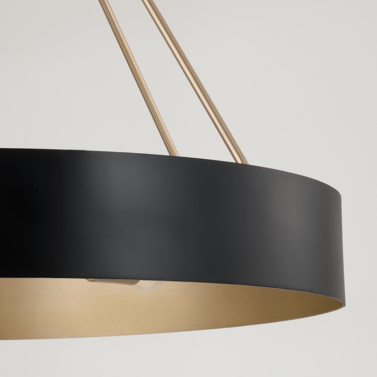 Shown in Matte Brass and Black finish