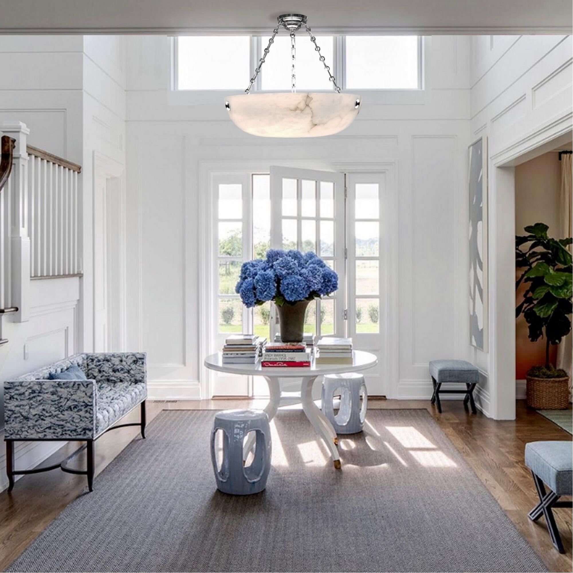 Shown with Alabaster Carved Stone glass