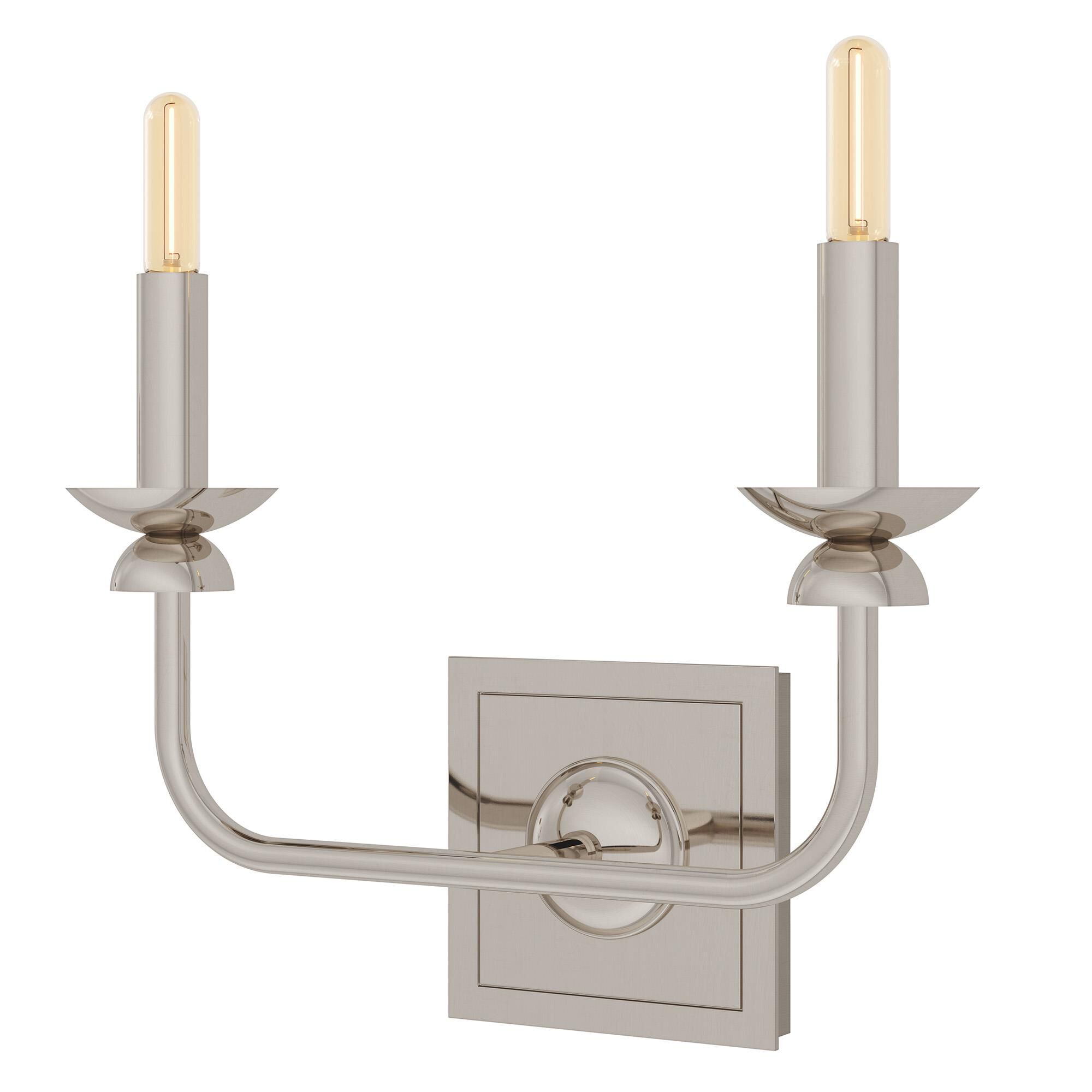 Shown in Silver finish and White shade