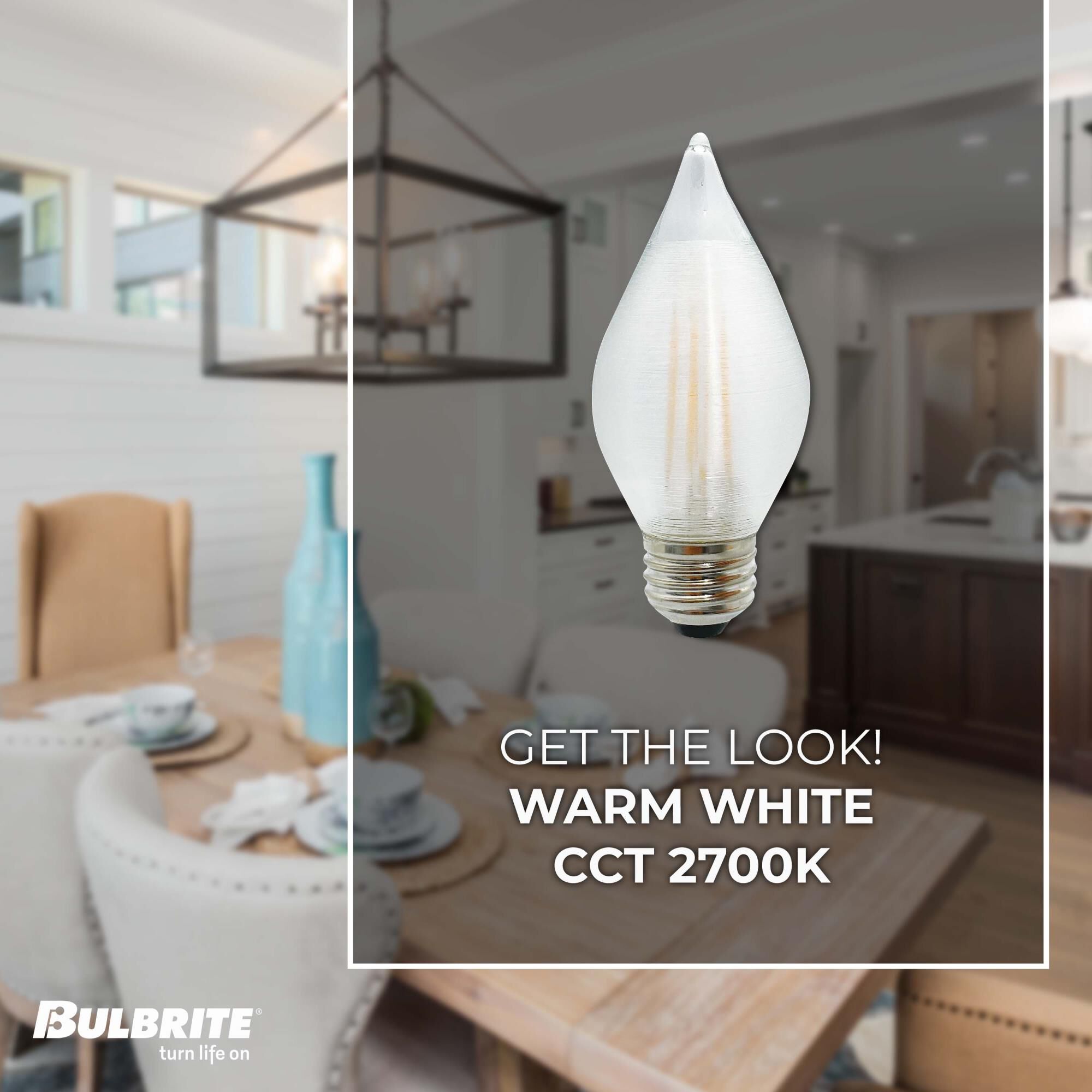 Dimmable 4 Watt 2700K C15 LED Light Bulb by Bulbrite