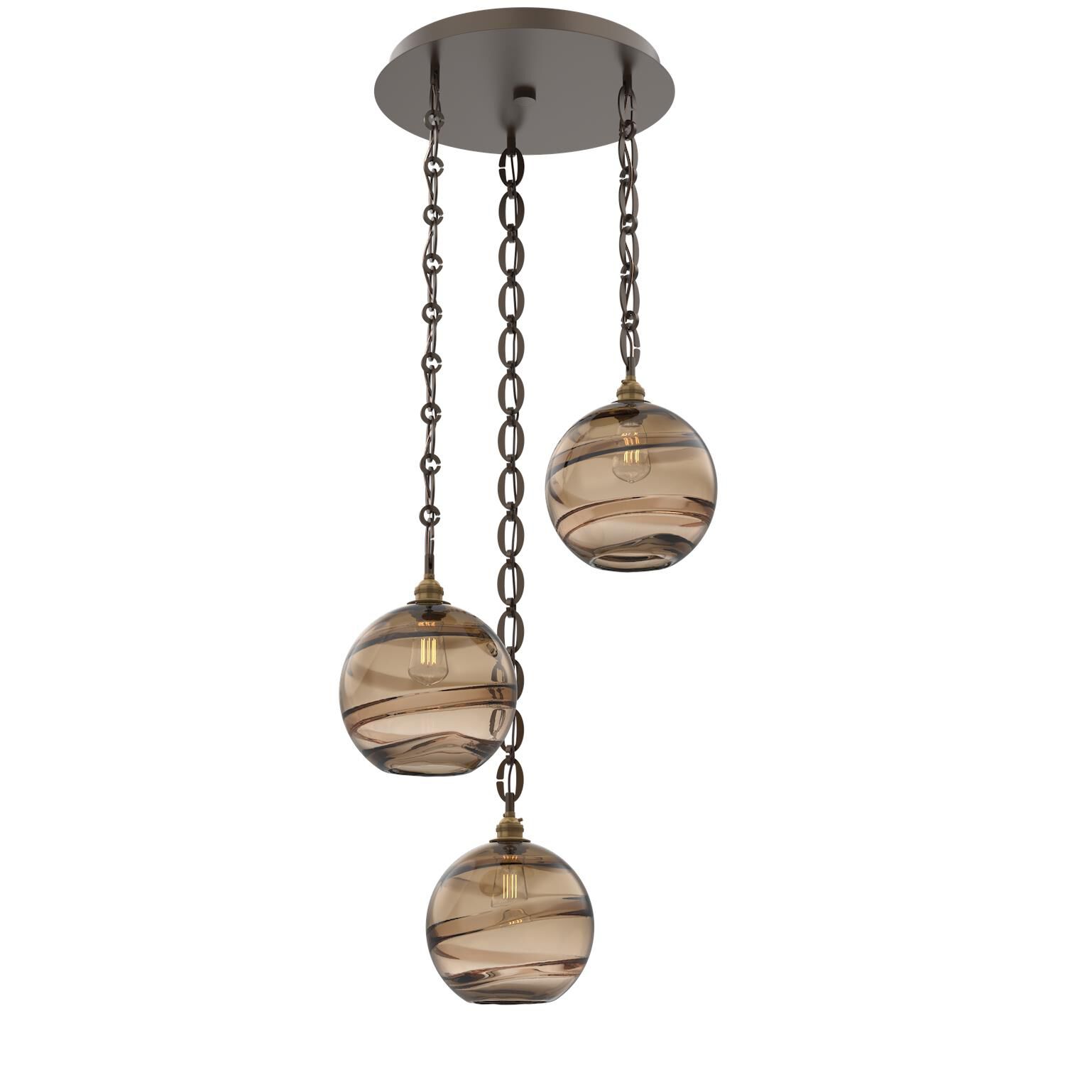 Levi Wilson Terra 21 Inch Multi Light Pendant by Hammerton Studio