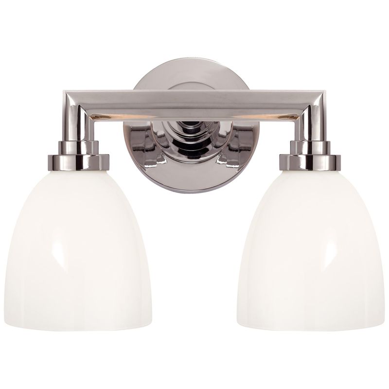 Chapman & Myers Wilton 13 Inch 2 Light Bath Vanity Light by Visual Comfort Signature Collection