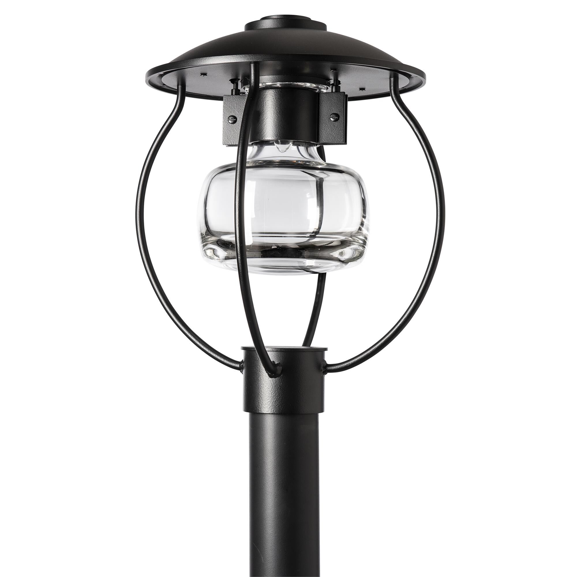 Shown in Coastal Black finish and Clear glass