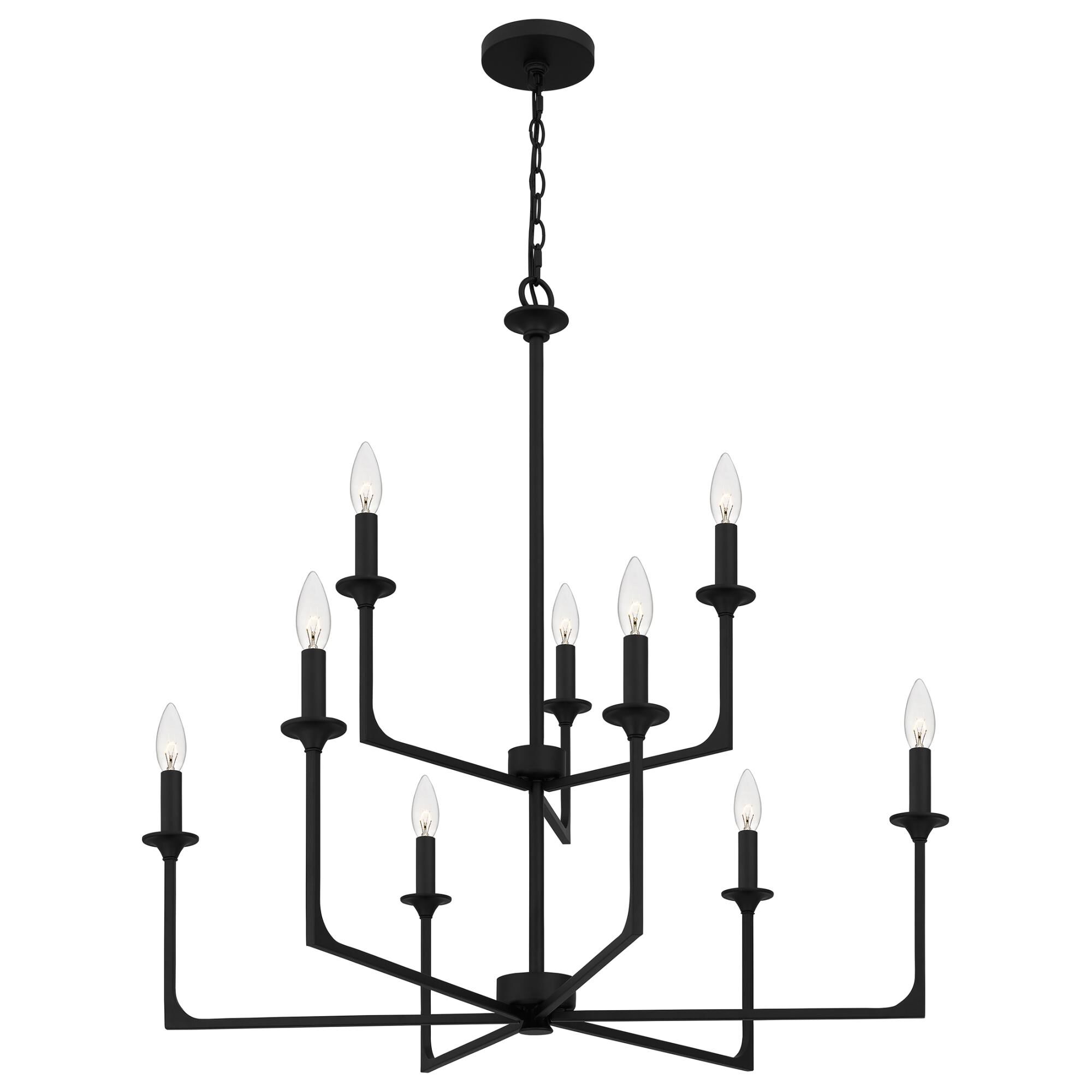 Prescott 32 Inch 9 Light Chandelier by Quoizel