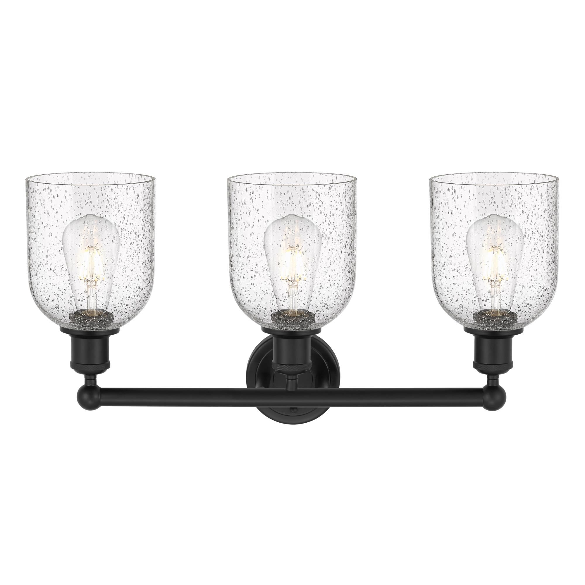 Shown in Matte Black finish and Seedy glass