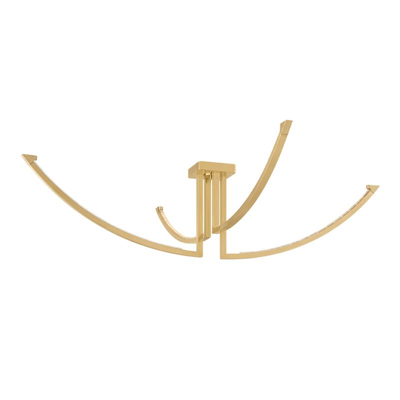 Frankfurt 60 Inch 4 Light Semi Flush Mount by Corbett Lighting