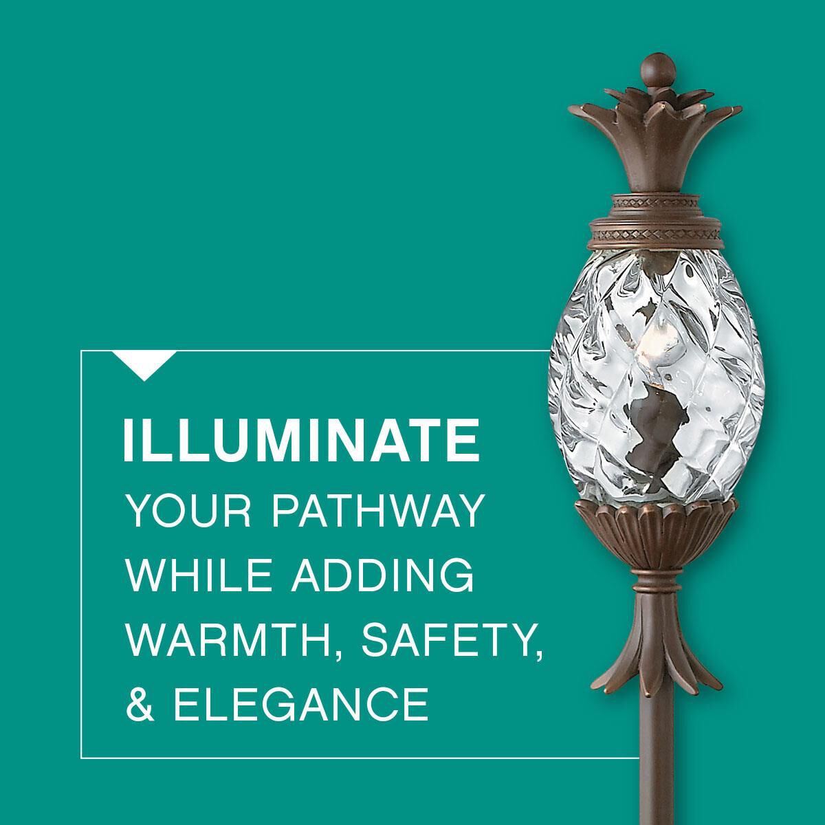 Shown in Copper Bronze finish and Clear Optic glass