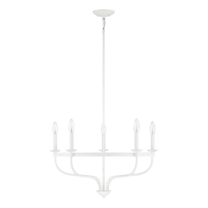 26 Inch 5 Light LED Chandelier by Meridian Lighting