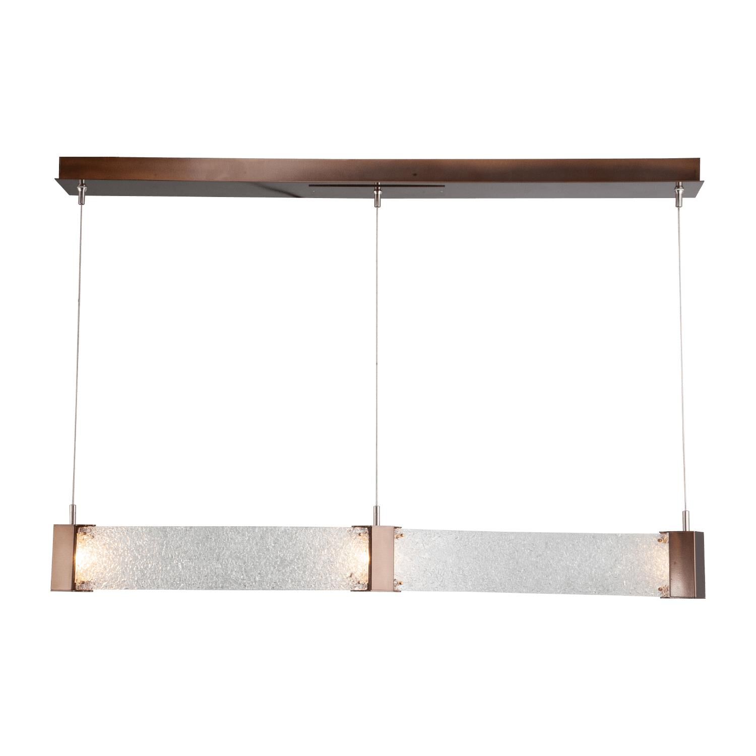 Shown in Burnished Brass finish and Clear Rimelight glass