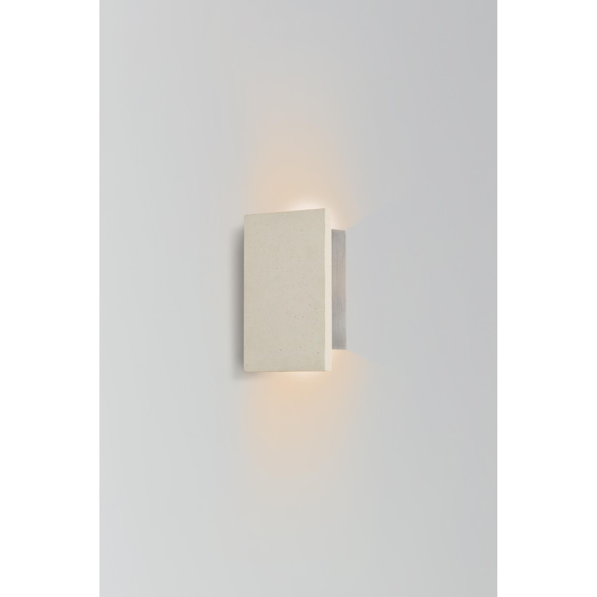 Shown in White Concrete finish and White Concrete shade