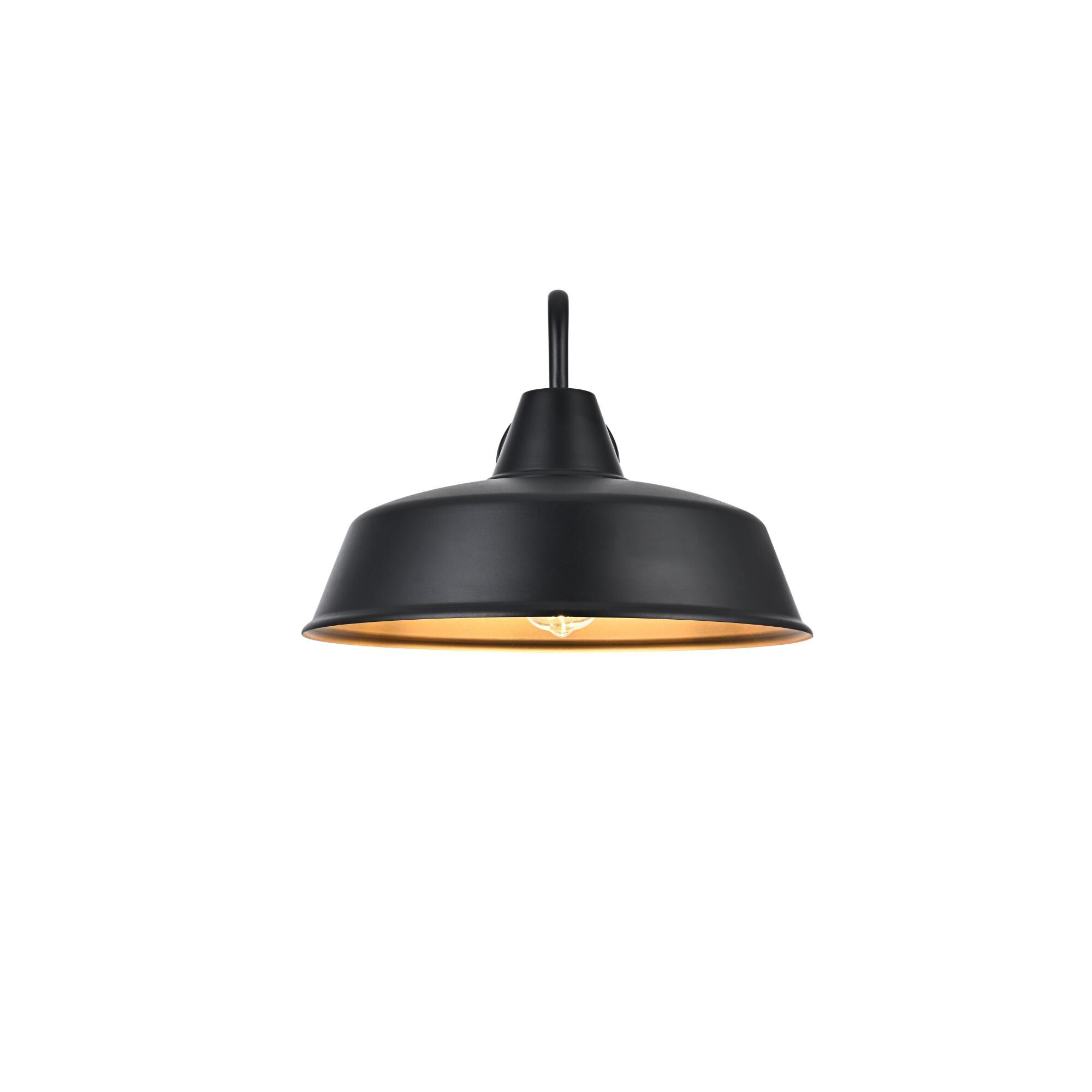 Shown in Black finish and Clear glass