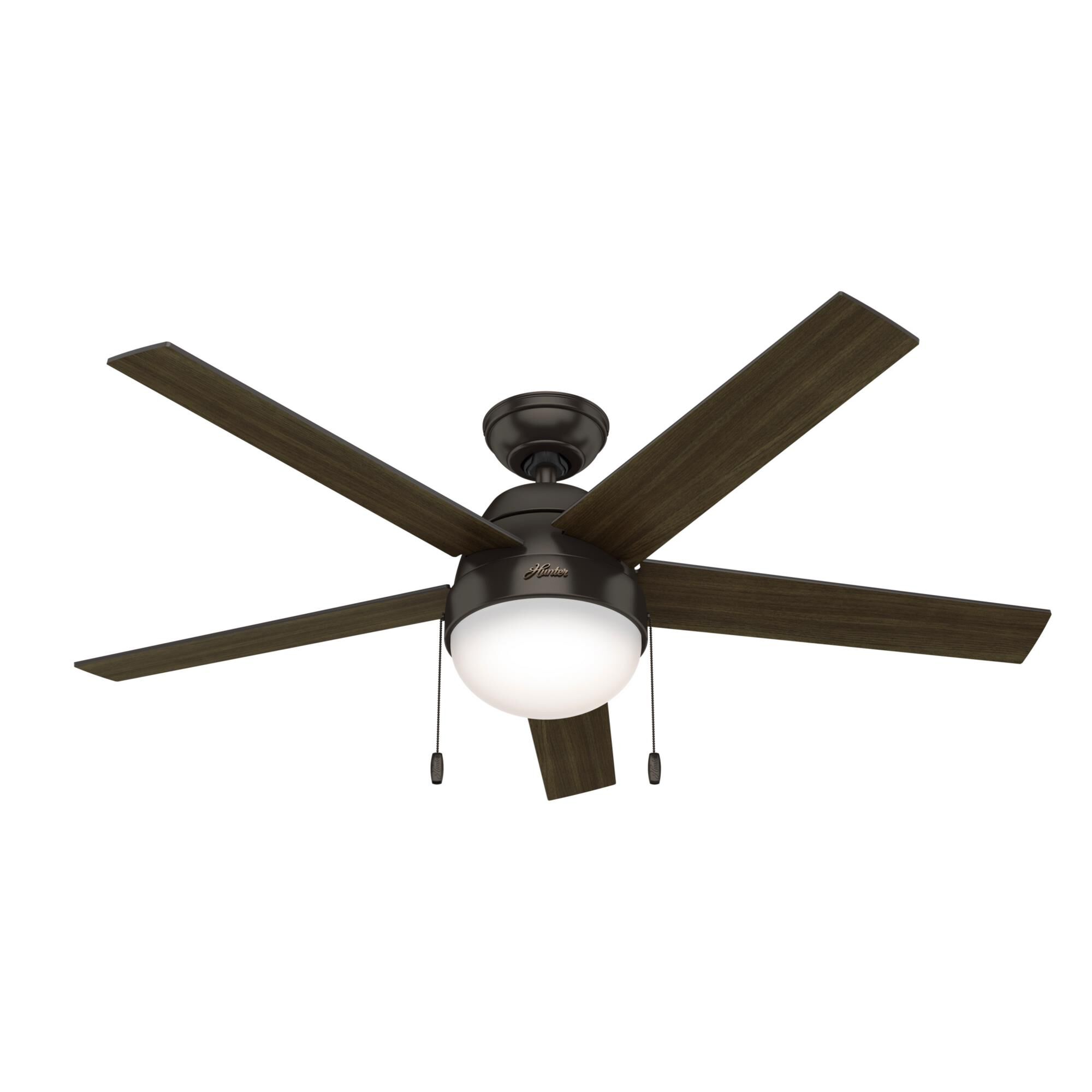 Anslee 52 Inch Ceiling Fan with Light Kit by Hunter Fan