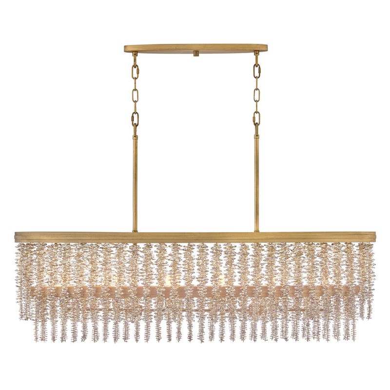 Rubina Medium Linear Chandelier by Fredrick Ramond