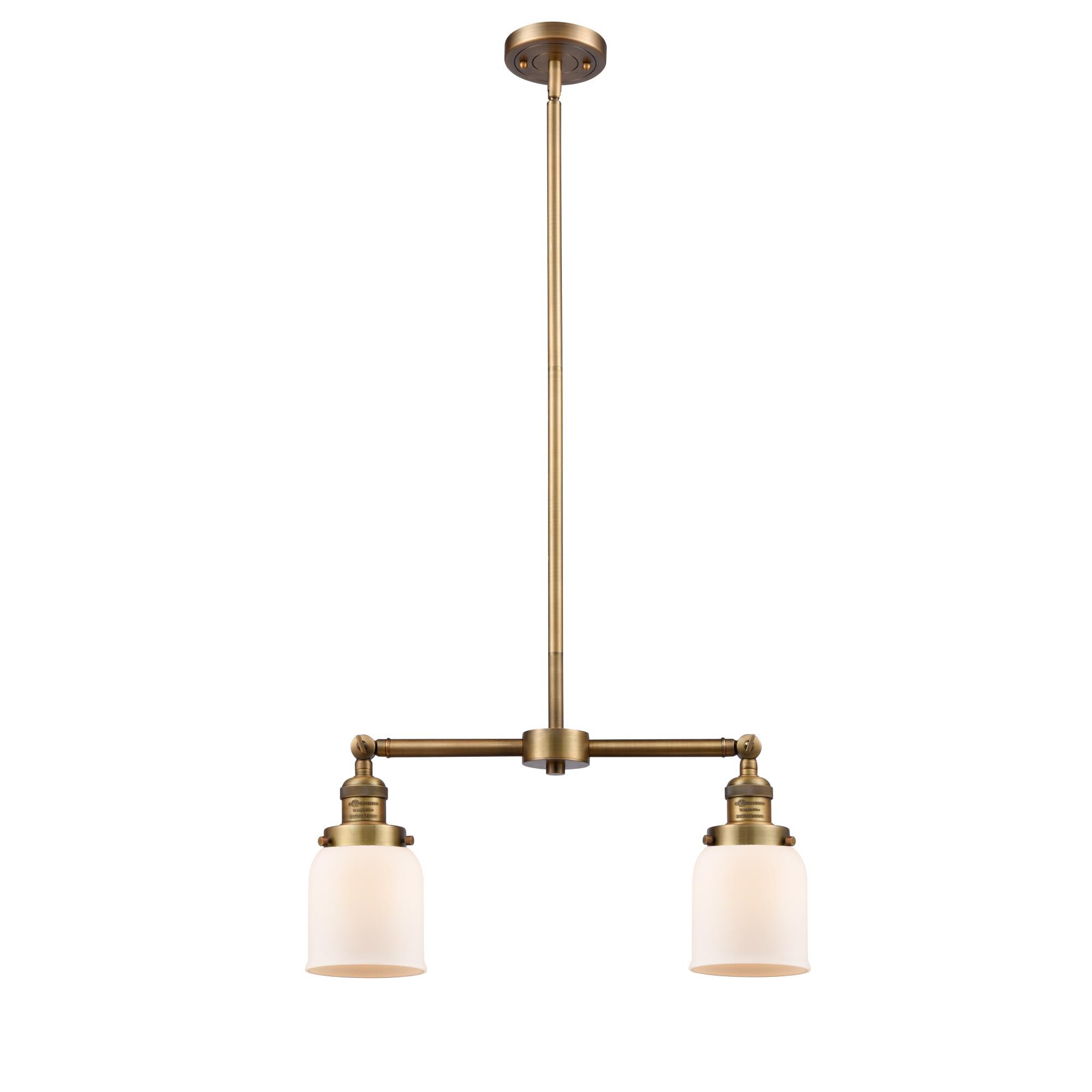 Bruno Marashlian Small Bell 21 Inch 2 Light Mini Chandelier by Innovations Lighting
