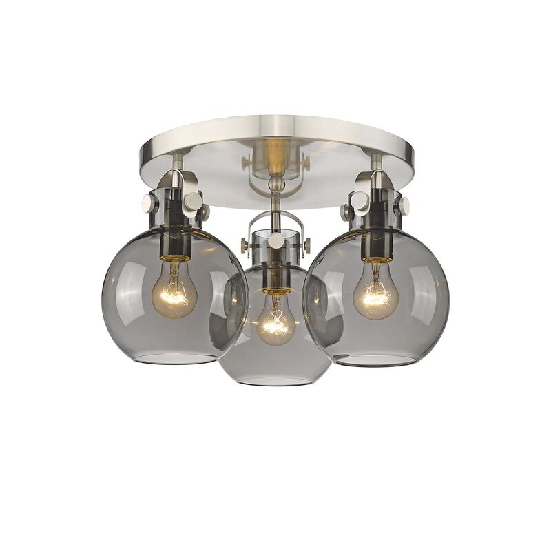 Bruno Marashlian Newton Sphere 19 Inch 3 Light Flush Mount by Innovations Lighting