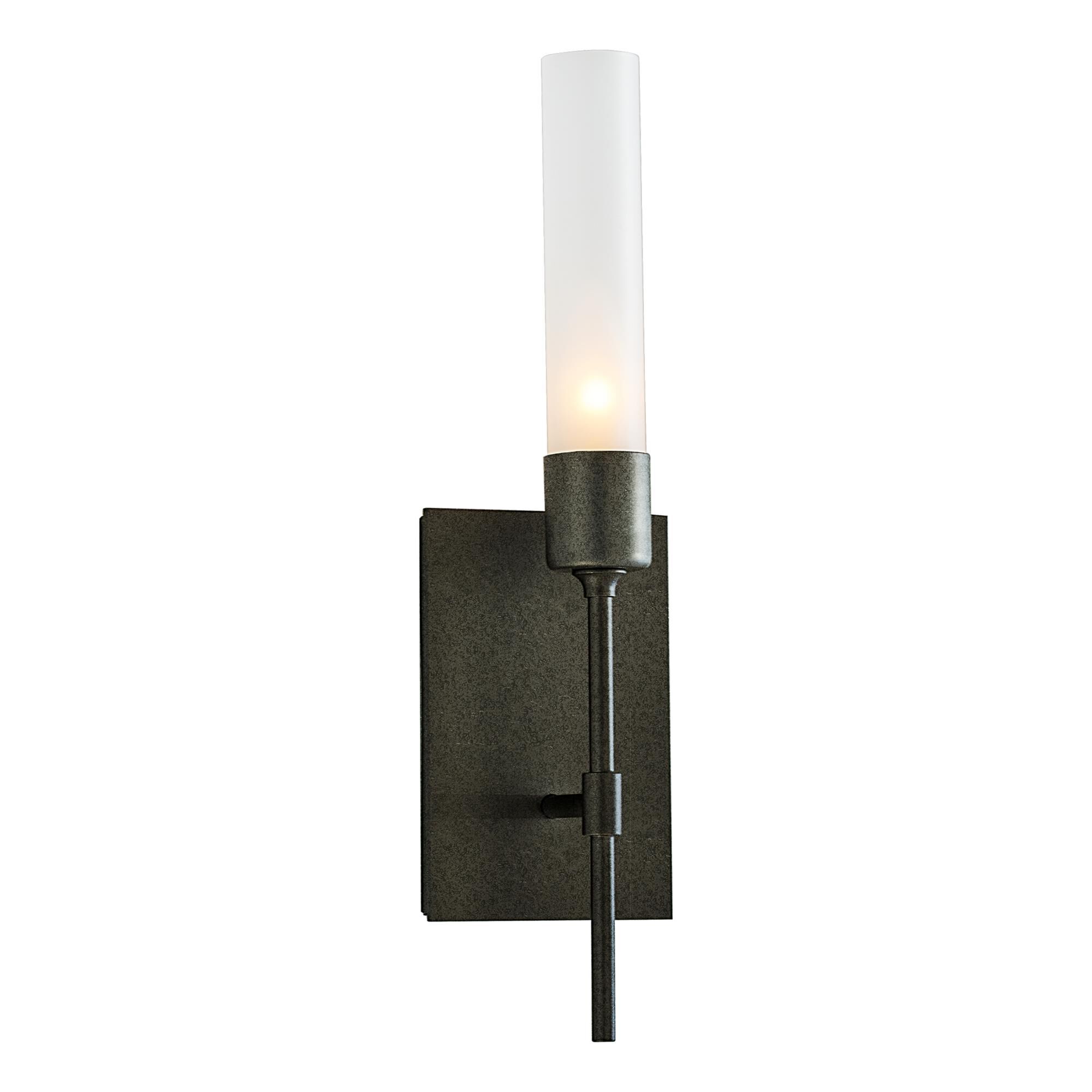 Shown in Natural Iron finish and Frosted glass