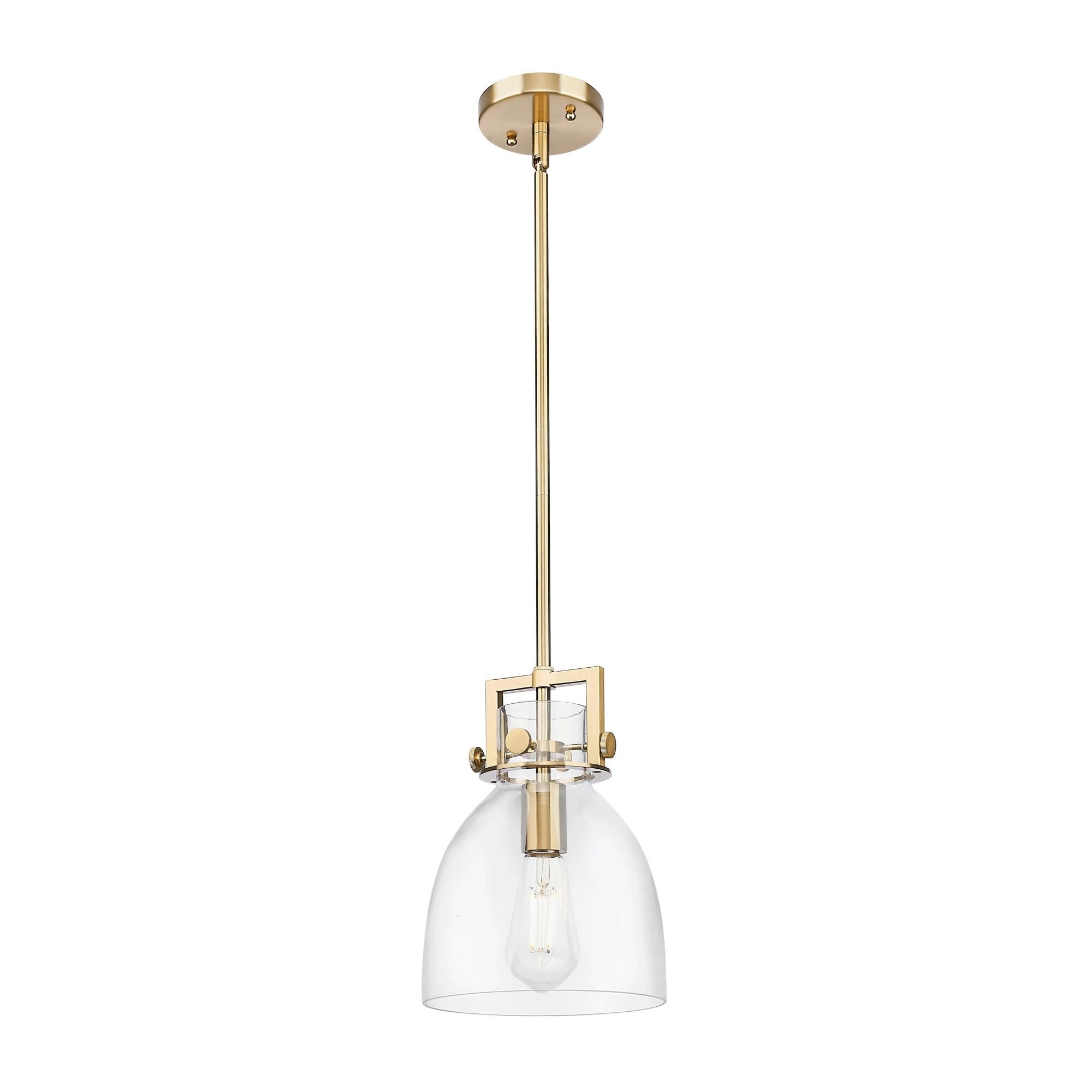 Shown in Champagne Bronze finish and Clear glass
