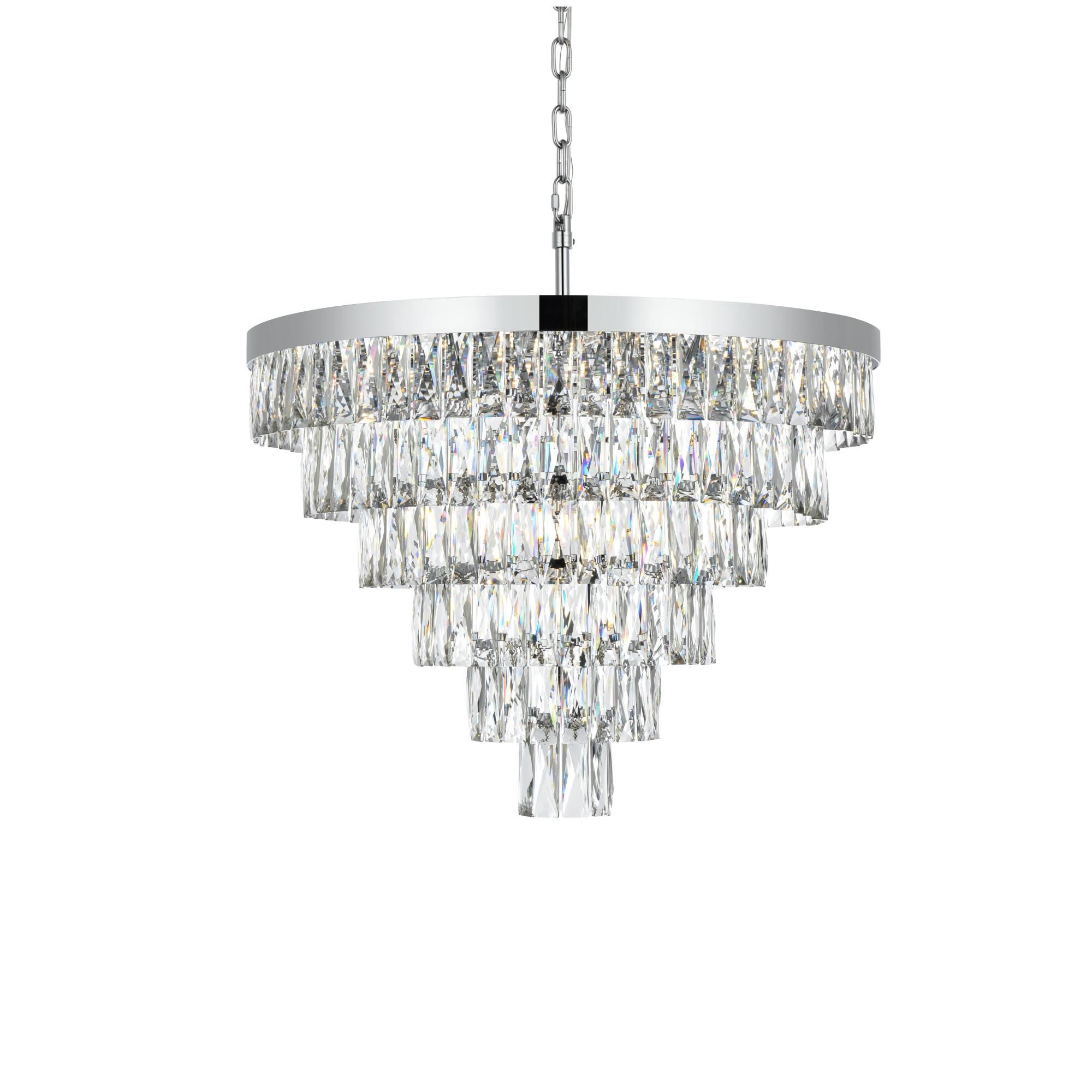 Josephine 28 Inch Chandelier by Elegant Lighting