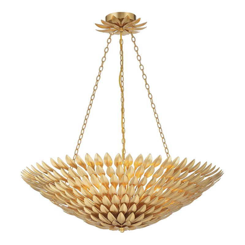 Broche 30 Inch 8 Light Chandelier by Crystorama