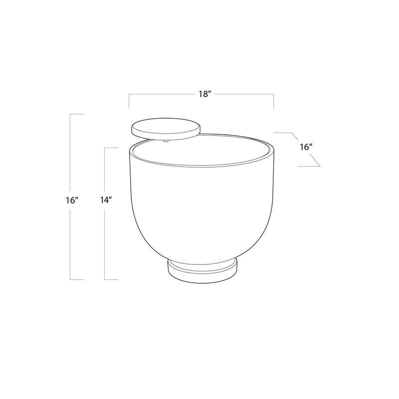 Theo 16 Inch Accent Table by Regina Andrew