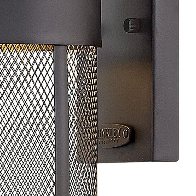 Shown in Black finish and Stainless Steel Mesh shade