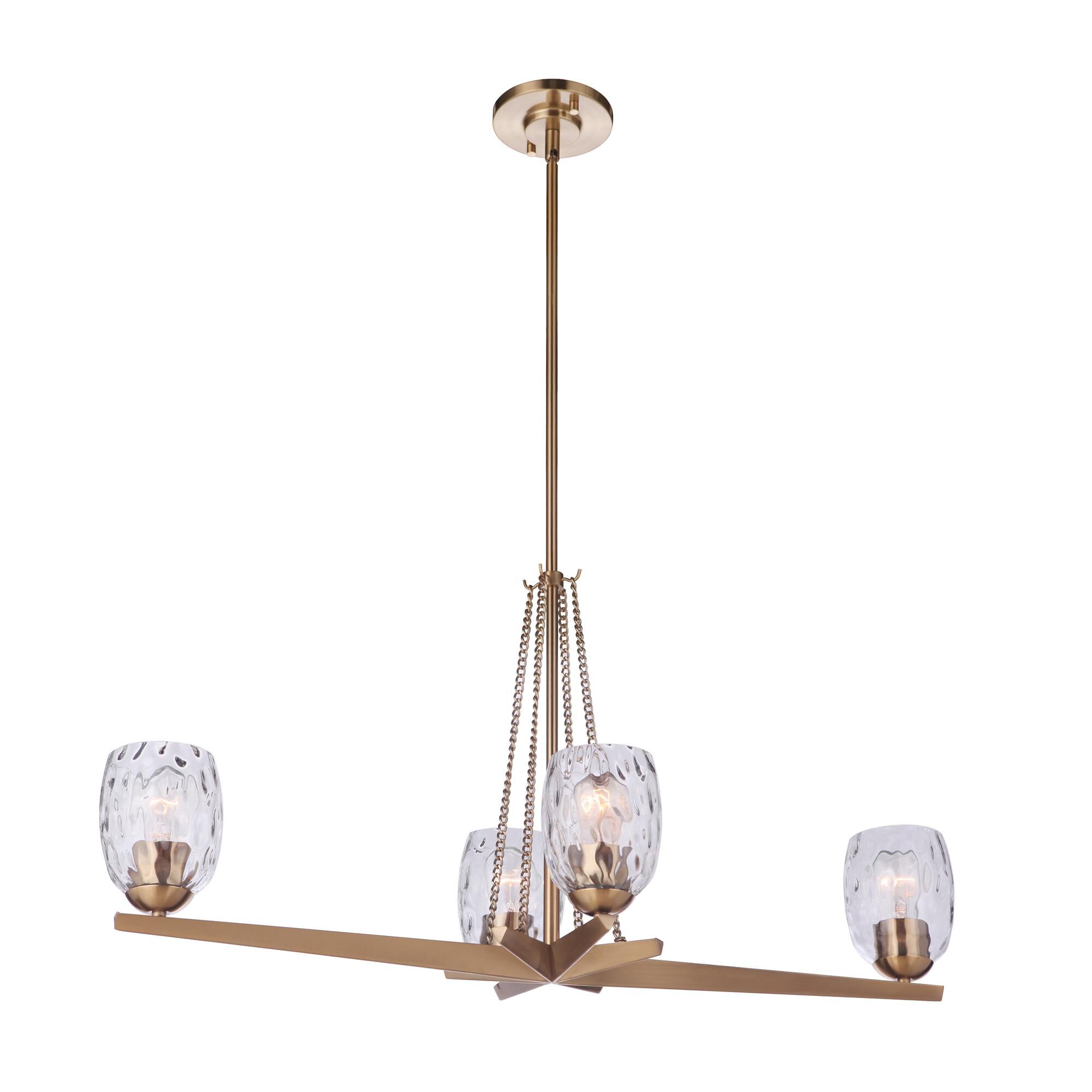 Shown in Satin Brass finish and Water glass