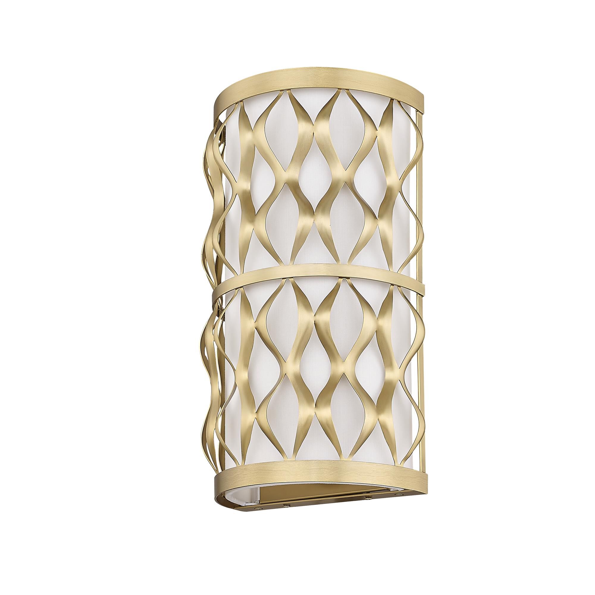 Shown in Modern Gold finish and White glass