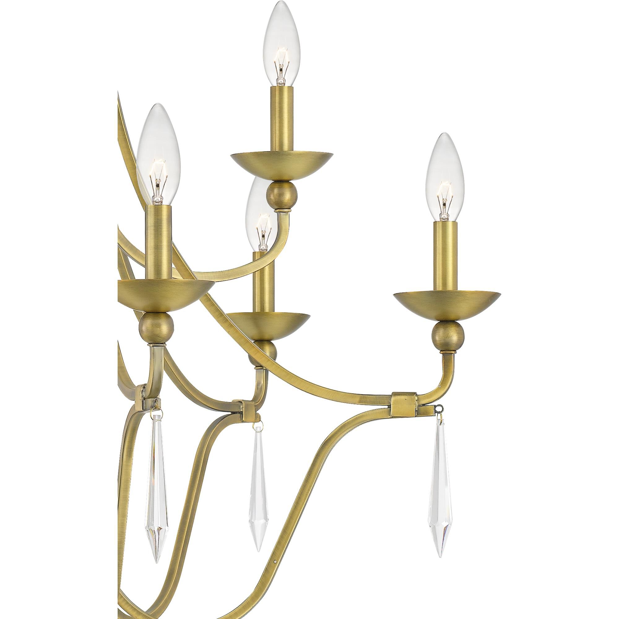 32 Inch 9 Light Chandelier by Quoizel