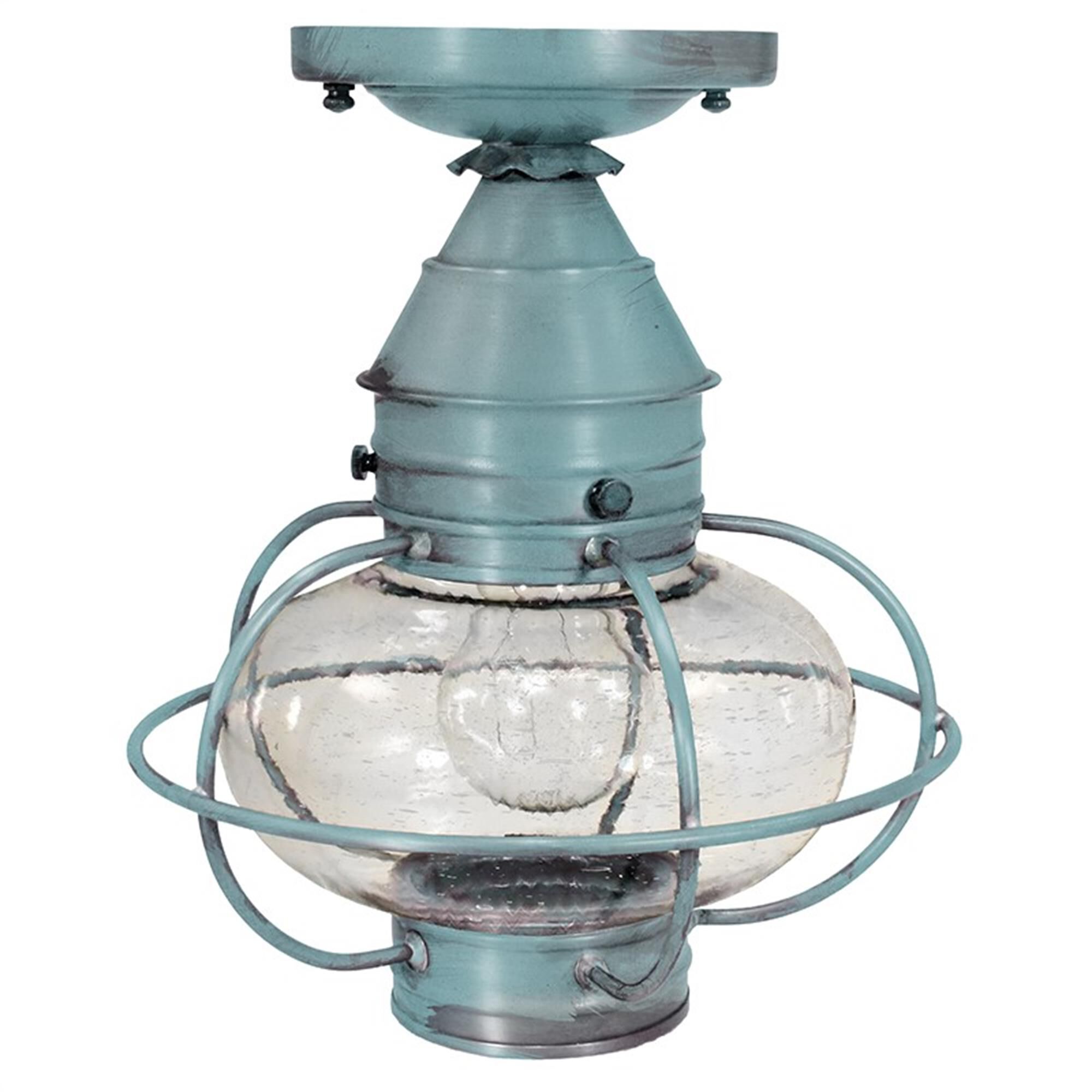 Onion 9 Inch Outdoor Flush Mount,