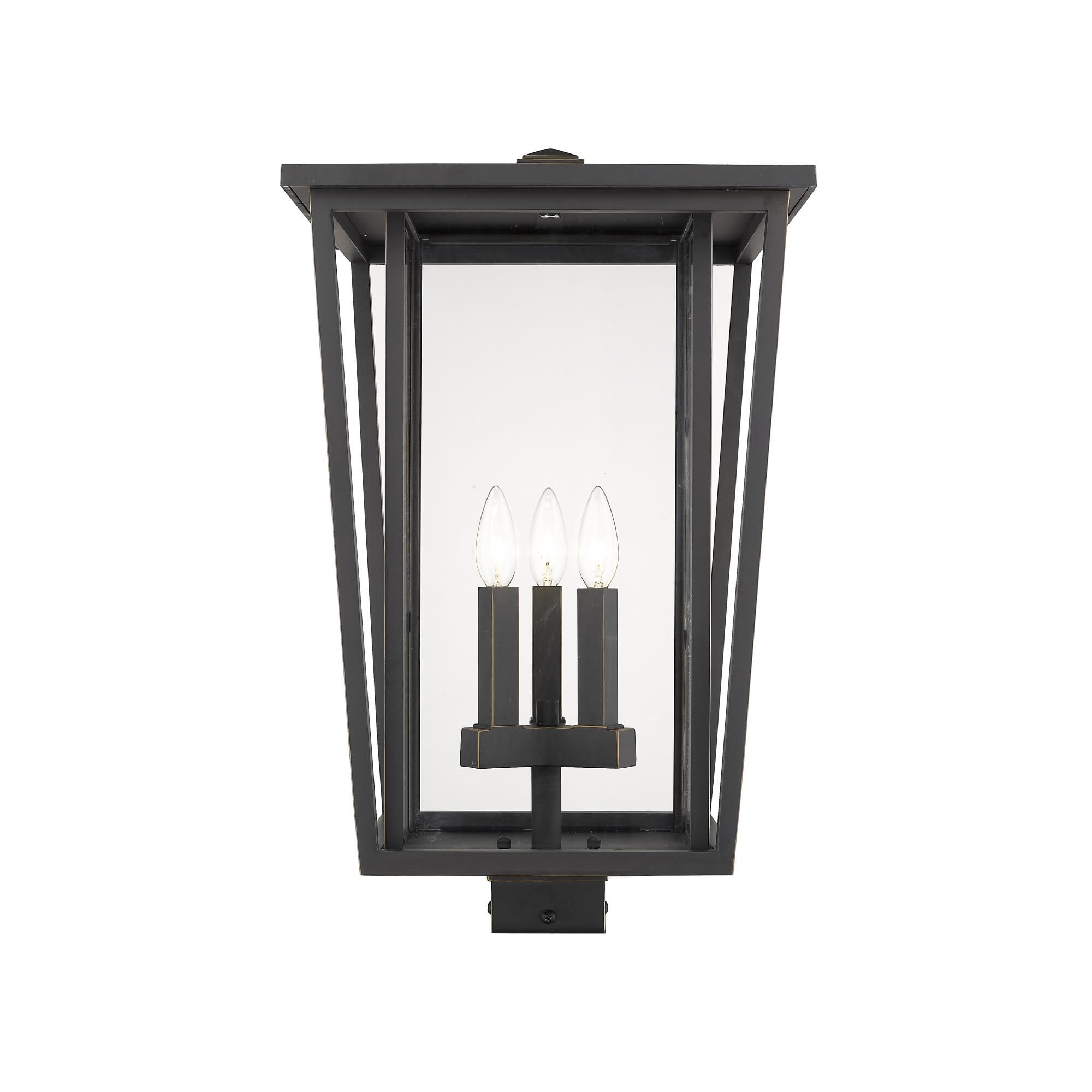 Seoul 22 Inch Tall 3 Light Outdoor Post Lamp by Z-Lite