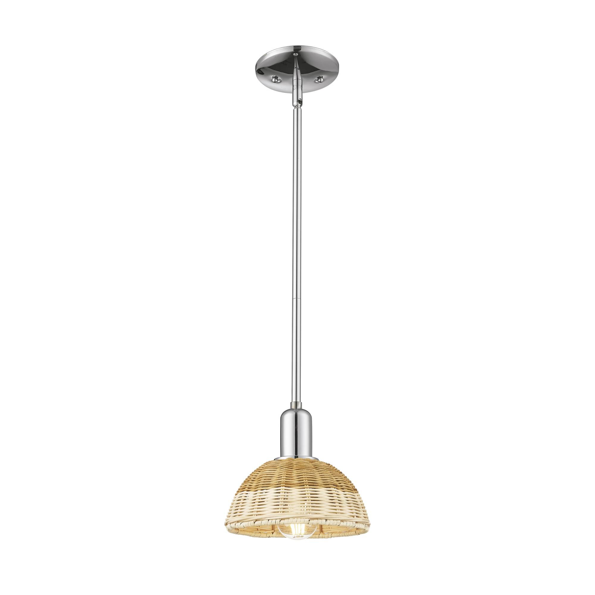 Bruno Marashlian Natural Ballston Dome 8 Inch Mini Pendant by Innovations Lighting