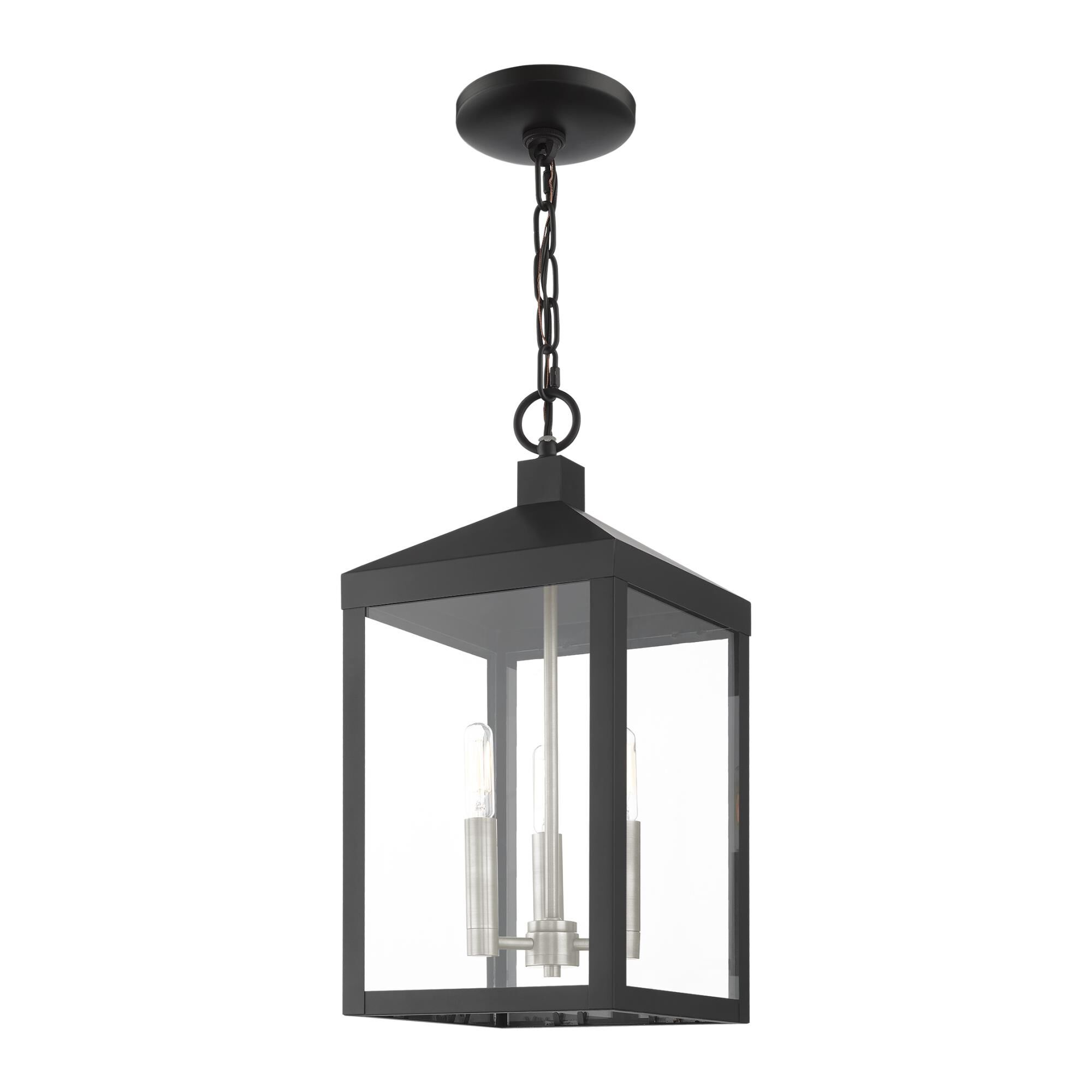 Nyack 18 Inch Tall 3 Light Outdoor Hanging Lantern by Livex Lighting