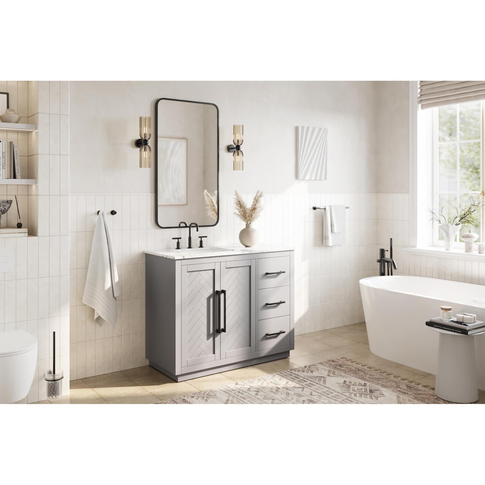 Chase 42 Inch Bath Vanity by Elegant Dcor