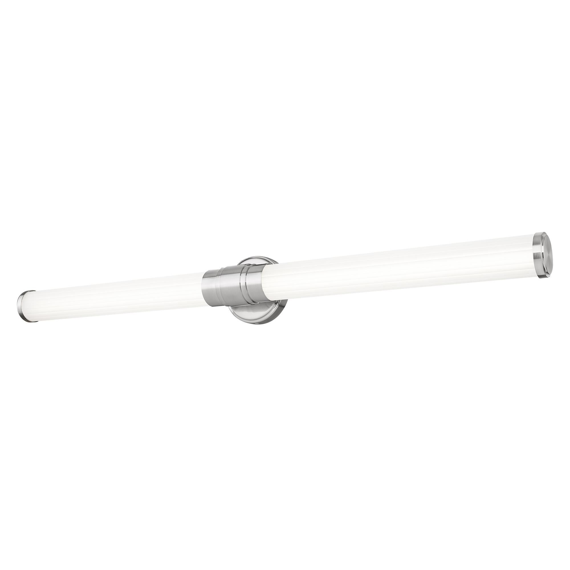Shown in Brushed Nickel finish and Opal White glass and Opal White shade