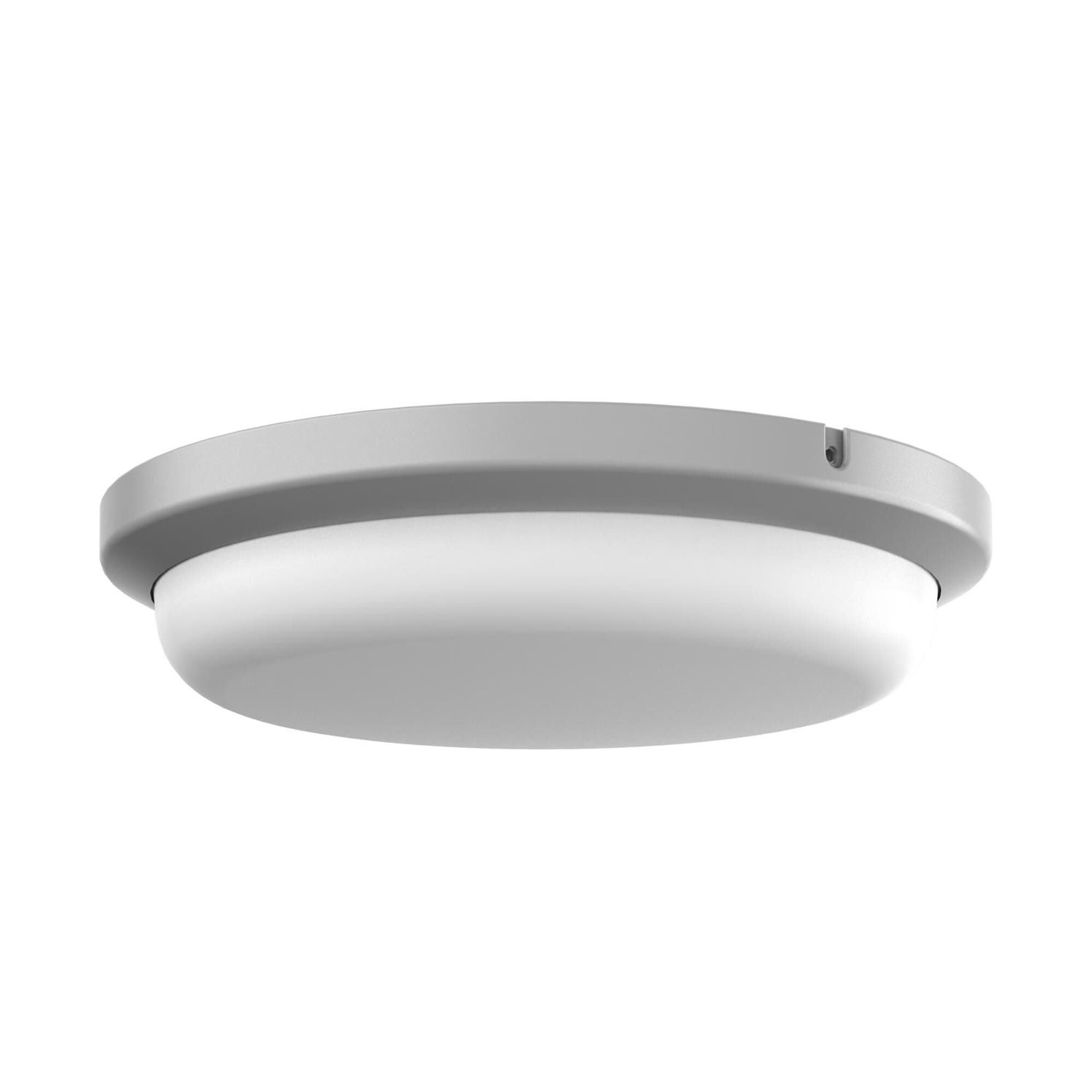 Shown in Textured Grey finish and White Polycarbonate shade