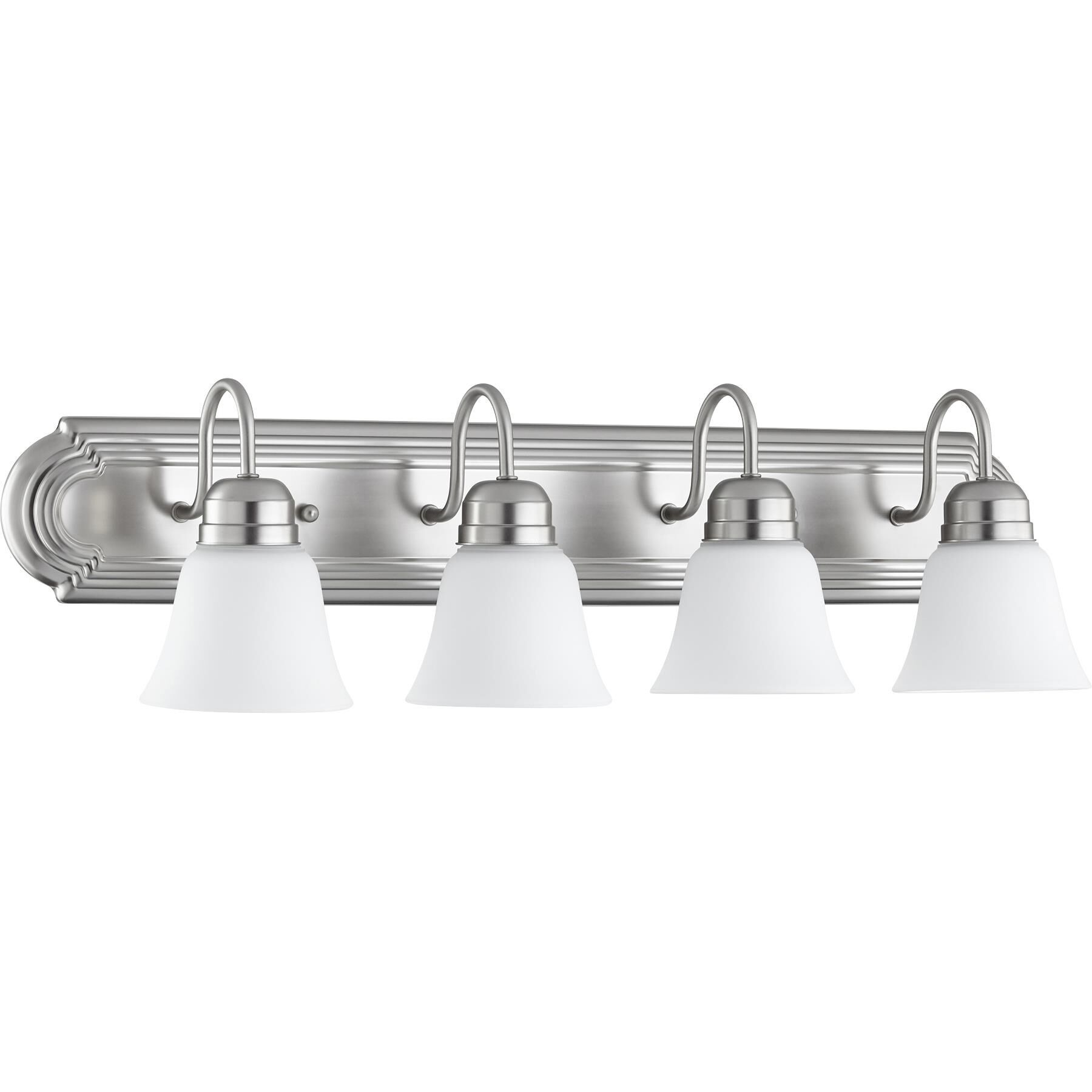 Shown in Satin Nickel with Satin Opal finish and Satin Opal shade