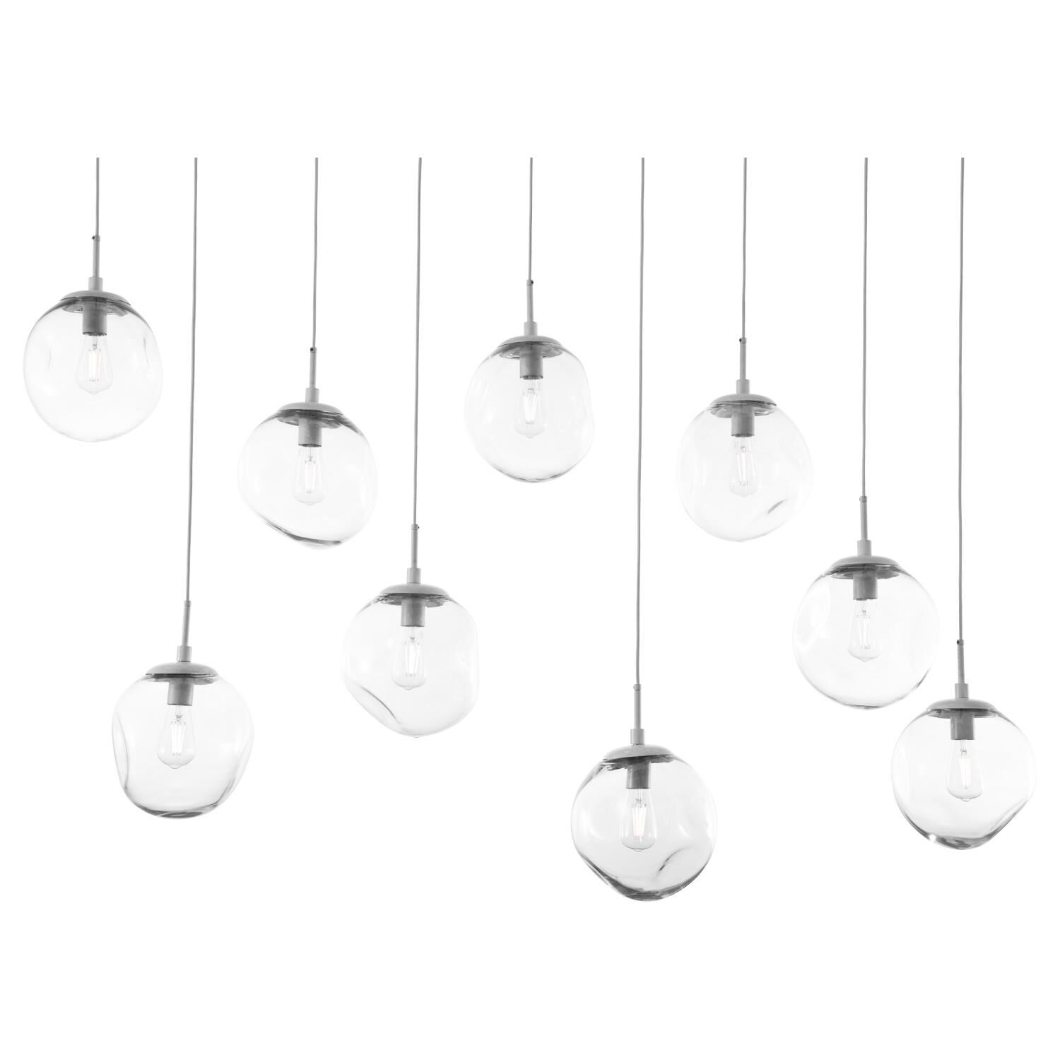 Levi Wilson Nebula 70 Inch 9 Light Linear Suspension Light by Hammerton Studio