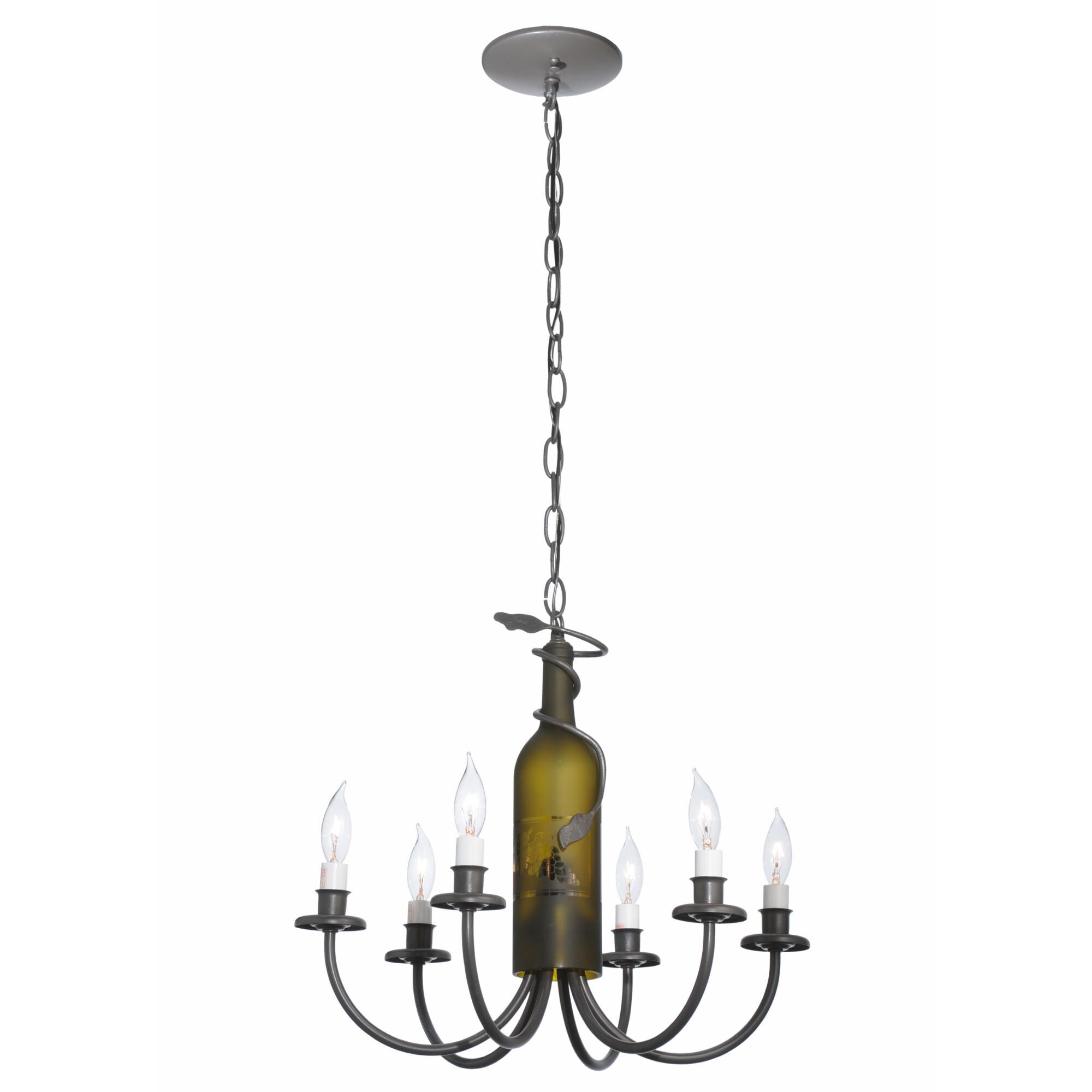 Shown in Timeless Bronze finish and Antique Green Sandblasted glass