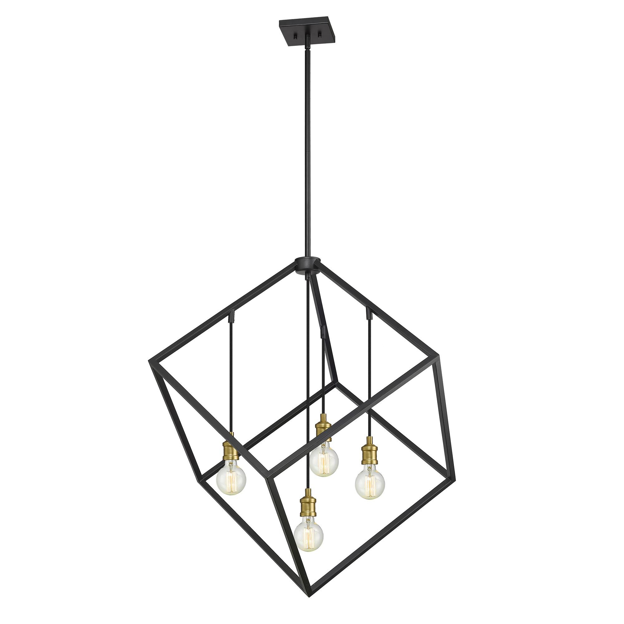 Shown in Bronze + Olde Brass finish and --- glass and --- shade