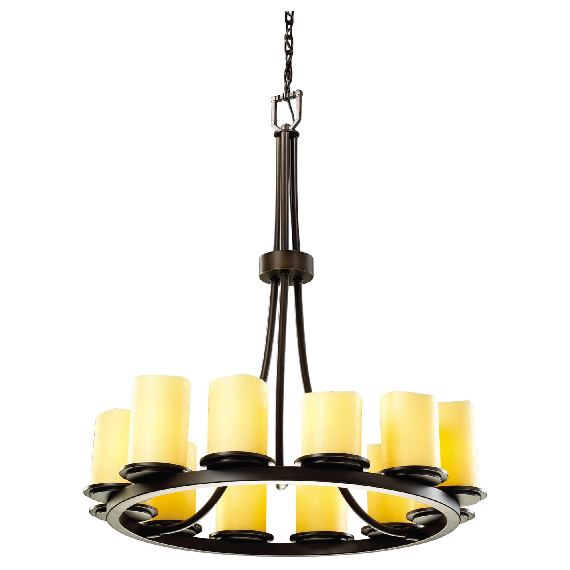 Candlearia 28 Inch 12 Light Chandelier by Justice Design Group