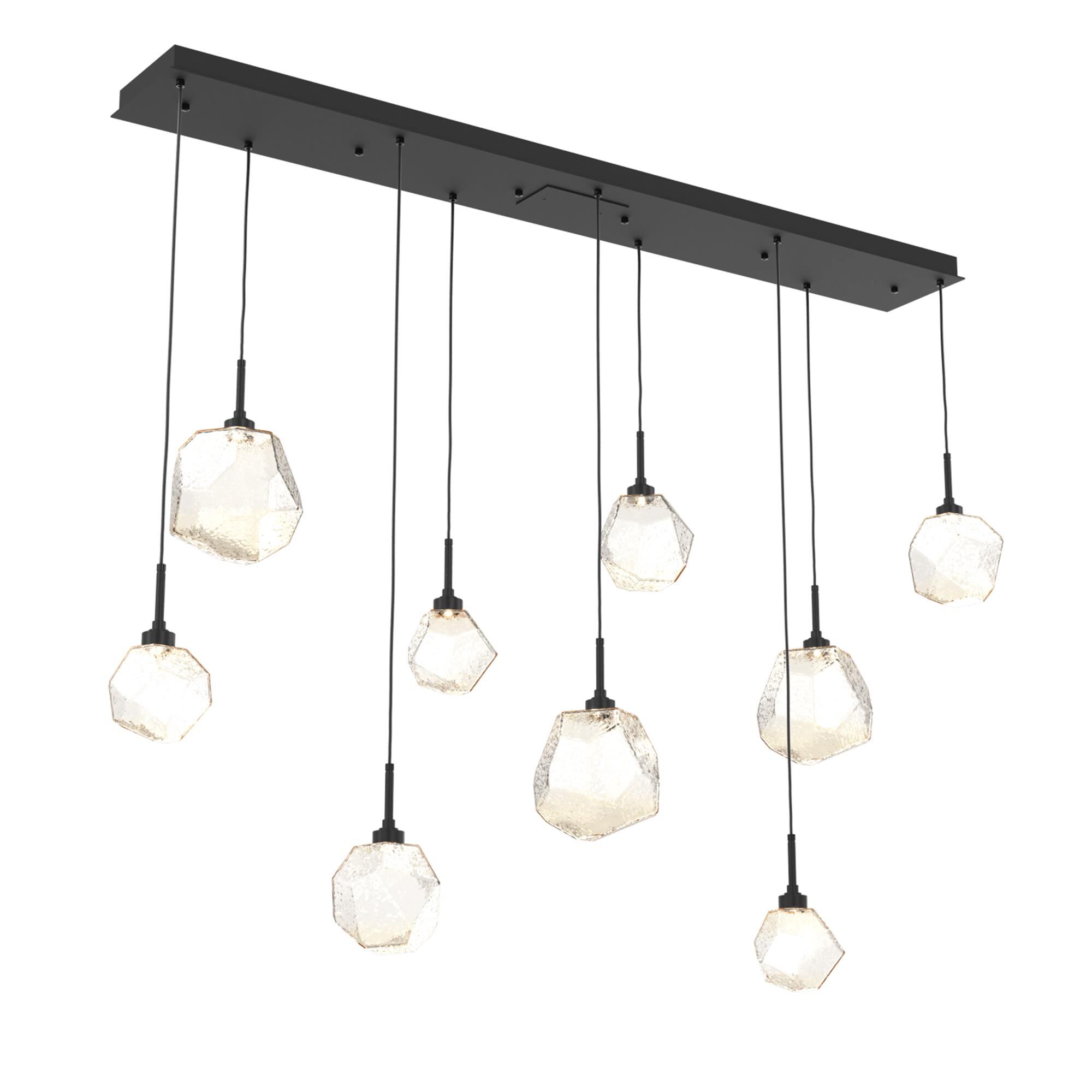 Shown in Matte Black finish and Amber glass