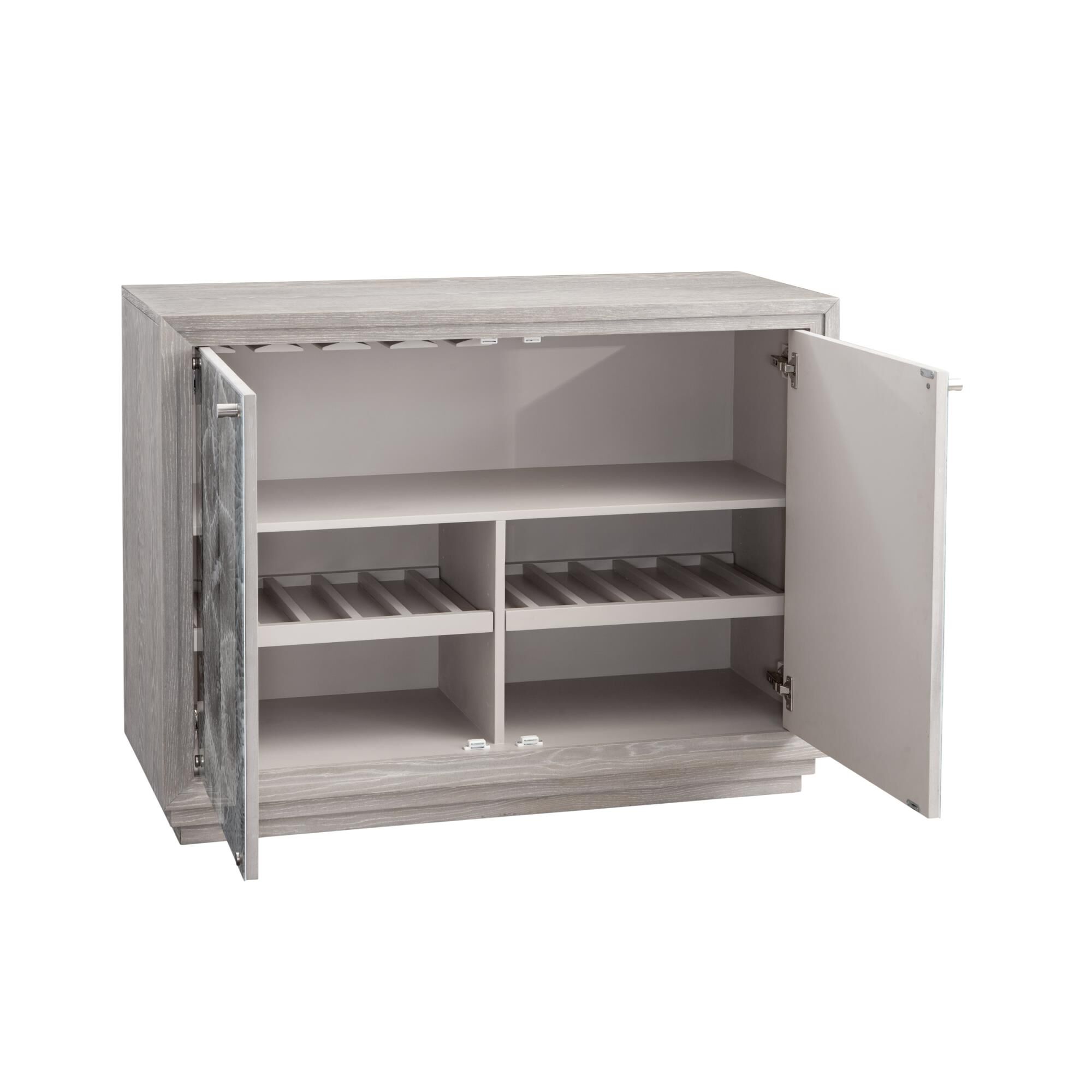 Peninsula 46 Inch Storage Cabinet by Bassett Mirror Company