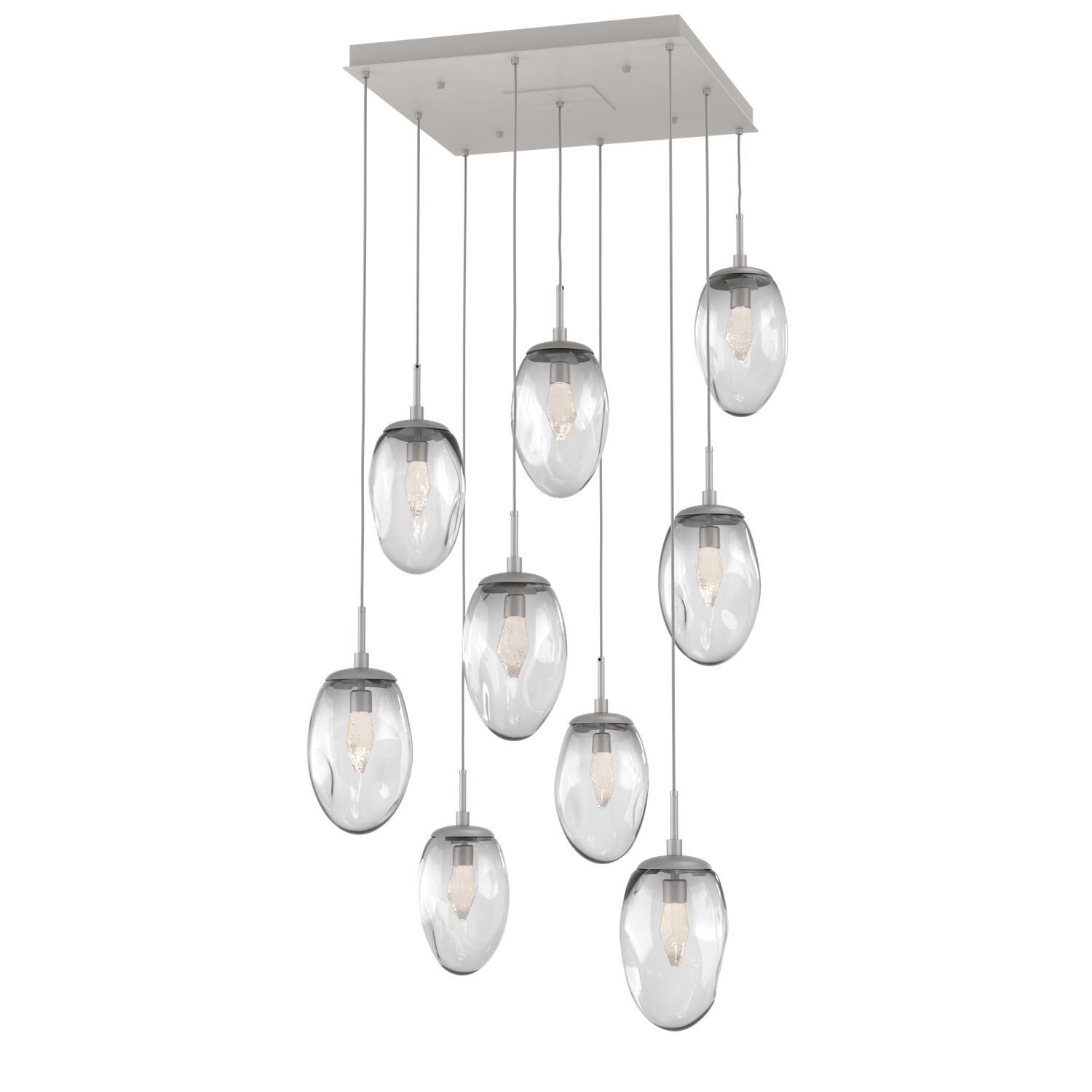 Shown in Metallic Beige Silver finish and Geo Inner Clear Outer glass