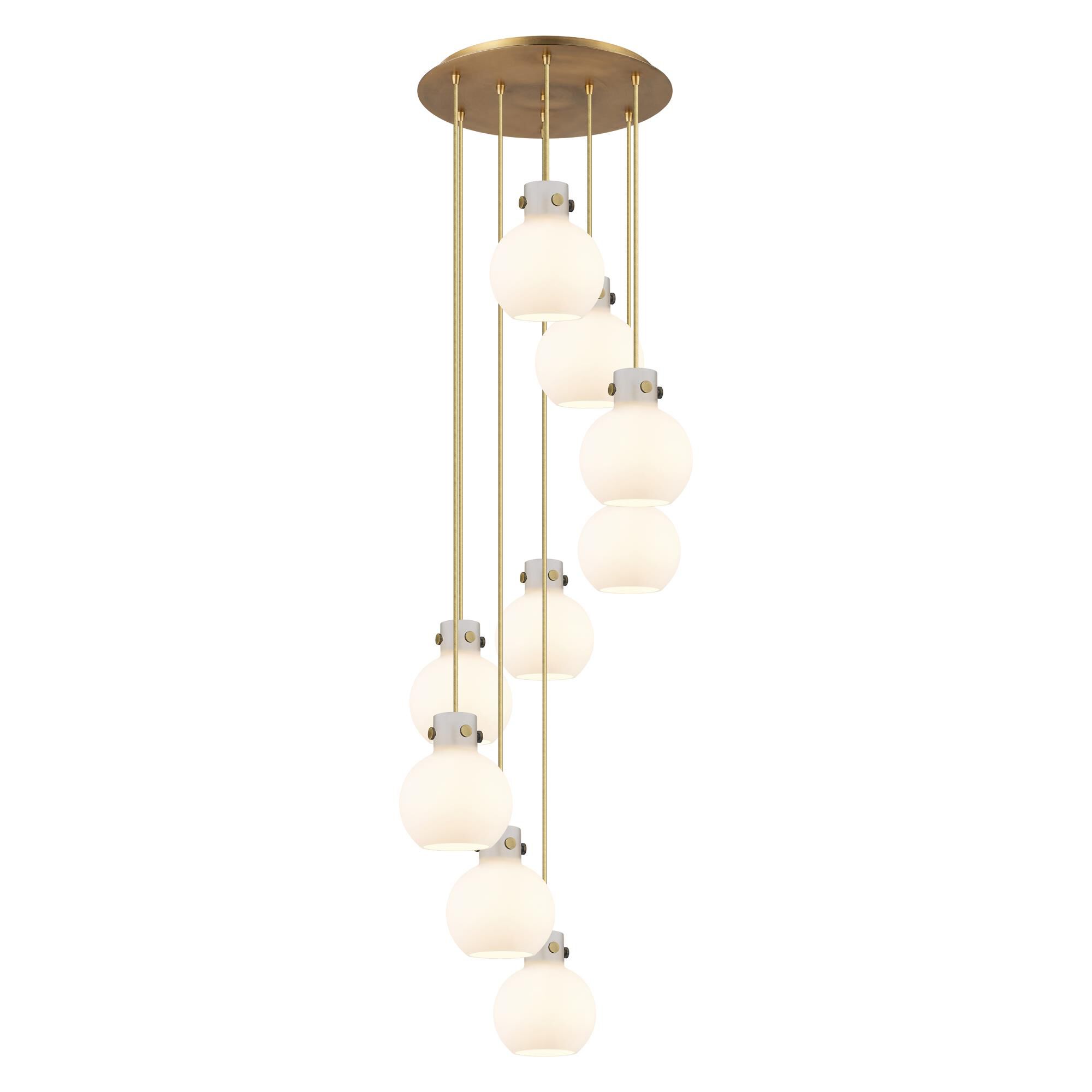 Bruno Marashlian Newton Sphere 22 Inch 9 Light Multi Light Pendant by Innovations Lighting