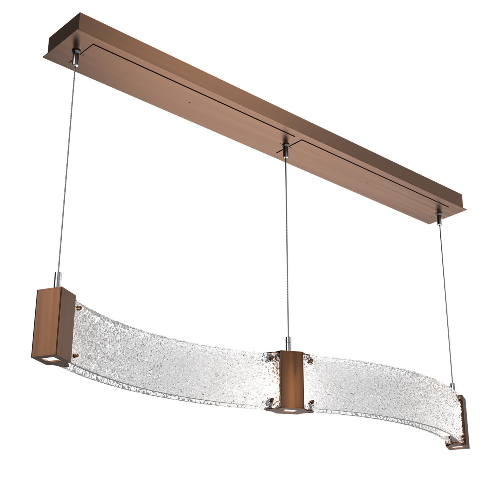 Shown in Burnished Brass finish and Clear Rimelight glass