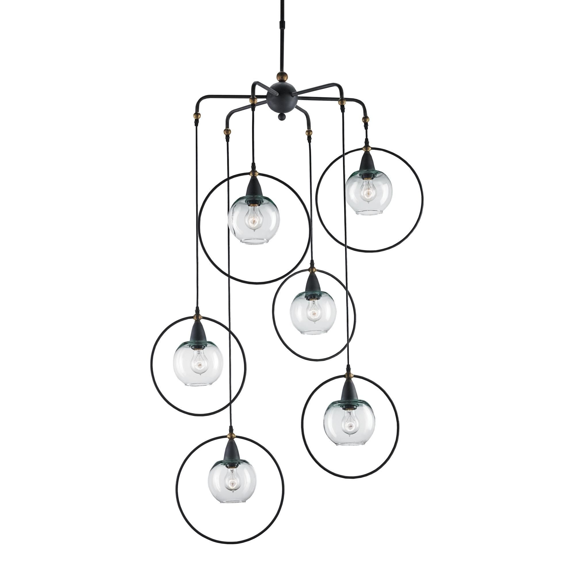 Moorsgate 36 Inch 6 Light Multi Light Pendant by Currey and Company
