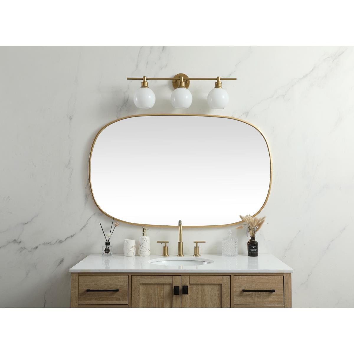 Brynn 48 Inch Decorative Mirror by Elegant Decor