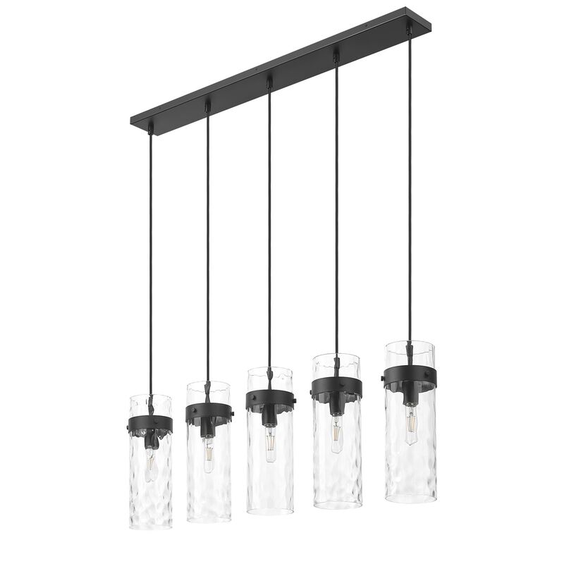 Fontaine 44 Inch 5 Light Linear Chandelier by Z-Lite